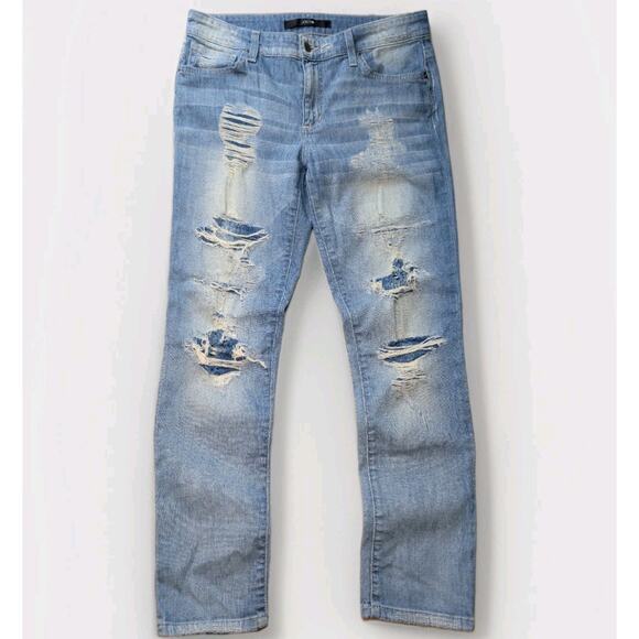 Joe'sJeans Womens 28* Jeans Distressed Whiskered Denim Y2K 90s Grunge Boho - Picture 1 of 9